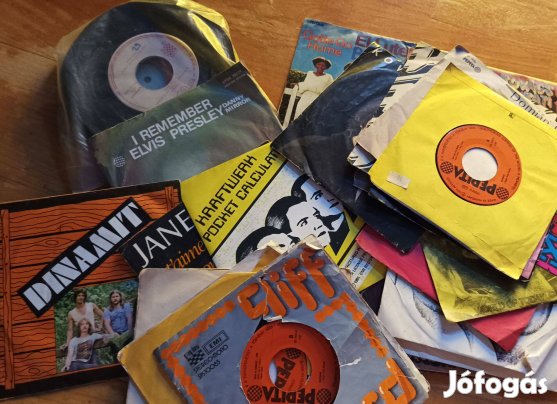 7inch bakelit lemezek - egyben