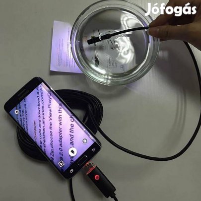 7mm/10m hosszú endoszkóp Android rendszerhez, PC-hez stb.kamera