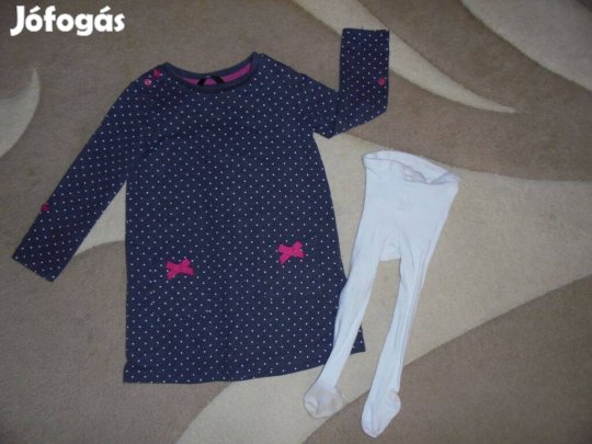 80-86-os George lány egyberuha harisnyanadrággal szett