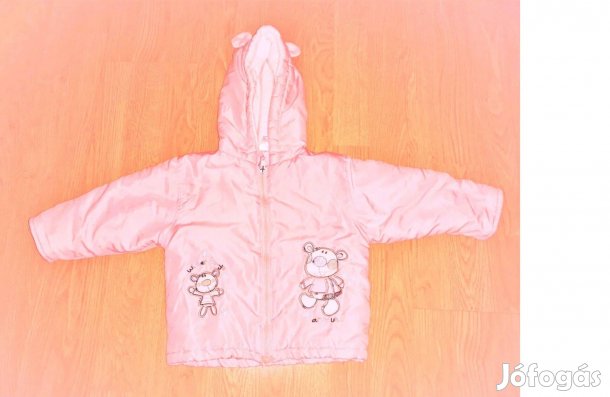 80 Cuki maci mintás kapucnis gyerek kabát kabi dzseki