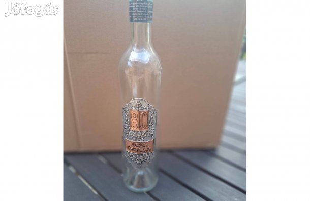 80. születésnap üveg