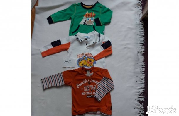 80-as méretű kisfiú felsők eladók (3 db)