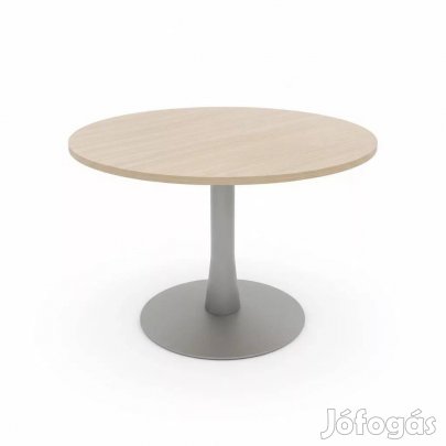 80cm átmérőjű körasztal, étkezőasztal, juhar színű - használt bútor