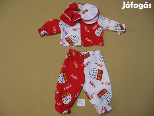 82-es unisex hosszú ujjú, kétrészes gyermek jelmez