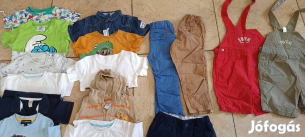 86/92-Es 38 DB-OS Kisfiú Ruhacsomag Olcsón Eladó!