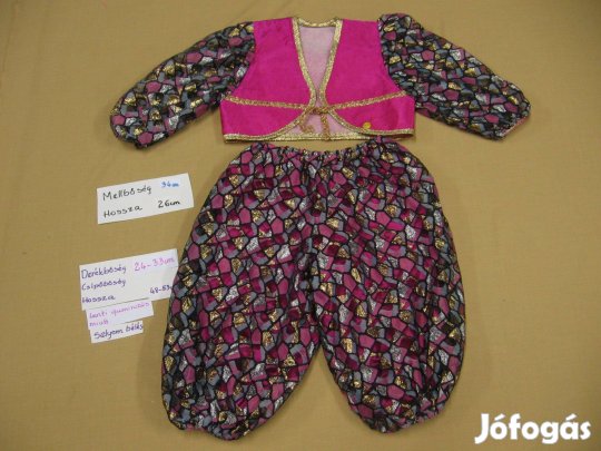 86-92-es kislány kétrészes hosszú ujjú jelmez
