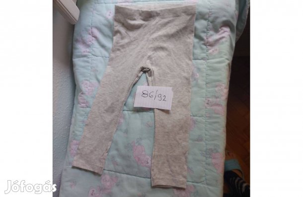 86/92-es szürke színű kislány leggings