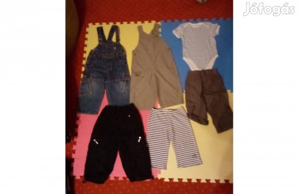 86 Újszerű fiú nadrág csomag bodyval szépek, alig viseltek