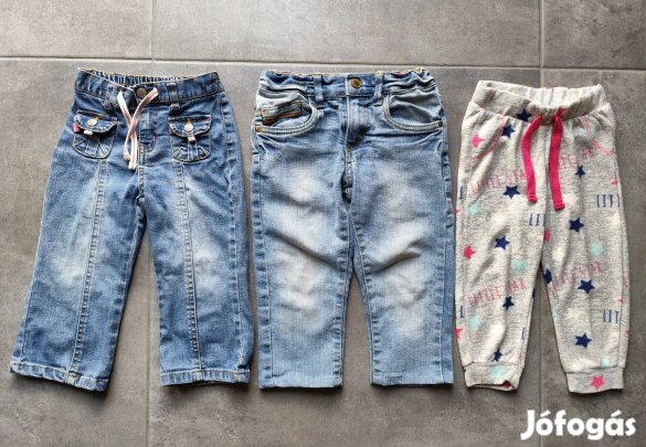 86-os farmernadrág, ill. Pepcos puha nadrág. Darabár.