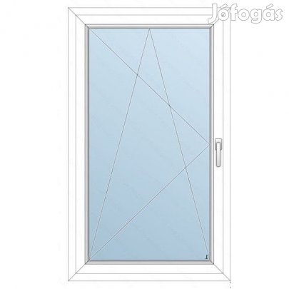 88x118 Műanyag ablak / Bukónyíló/, 3-rétegű üveg