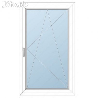 88x148 Műanyag ablak / Bukónyíló/, 2-rétegű üveg