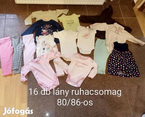 89-86 os lány ruhacsomag 16/db
