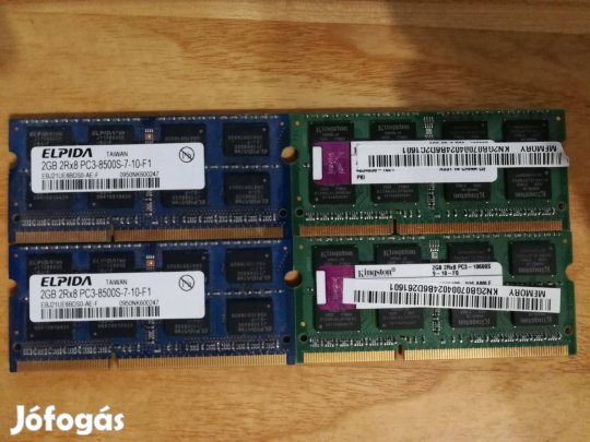 8GB 4*2GB DDR3 laptop RAM