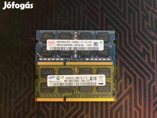 8GB DDR3 Notebook Sodimm Memória 2x4GB 1600MHz/1300MHz 2RX8 PC3