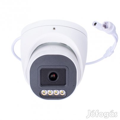 8MP IP POE Turret biztonsági kamera 4mm /F1.0 éjjel nappal színes, mi