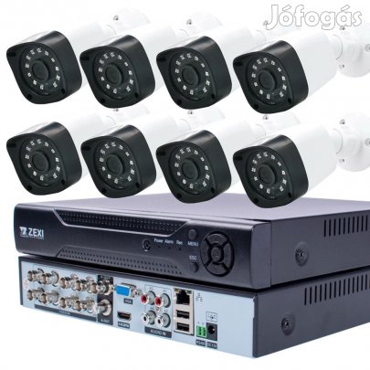 8 MINI AHD KAMERA RENDSZER 2.0 MP 3.6mm KLTRI / BELTRI H.265+, IR