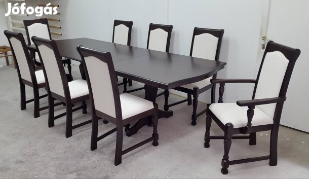 8 Személyes Lincoln étkezőgarnitúra, étkező garnitúra asztal, szék 