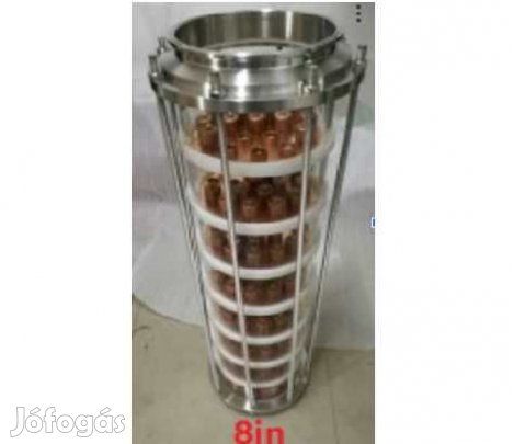 8 Tányéros Üveg Finomító Oszlop 8"-os (N3901)