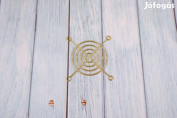 8 cm ventilátor rács arany színű