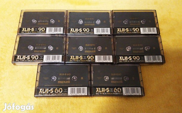 8 darab Maxell XL ll-chromos kazetták jó állapotban eladó!