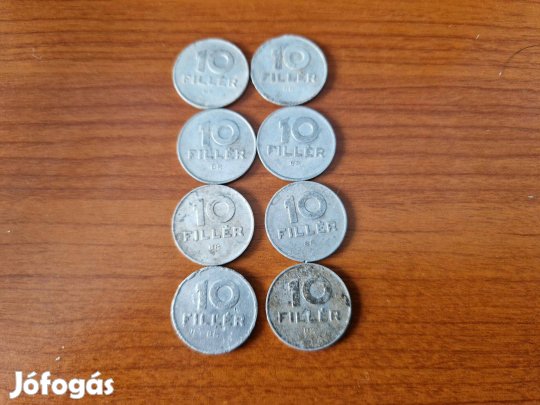 8 db 10 filléres pénzérme eladó