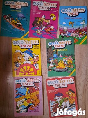 8 db Bucó, Szetti és Tacsi