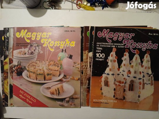 8 db Magyar konyha 1988-89-es évjárat
