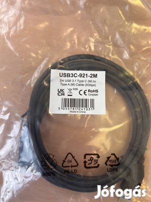 8 db USB C kábel, 2m (gyorstöltés / adatkábel)