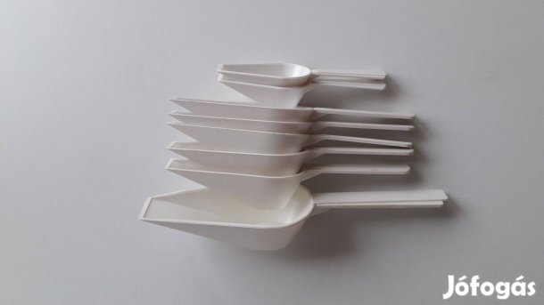 8 db műanyag adagoló lapát 10-19 cm hibátlan