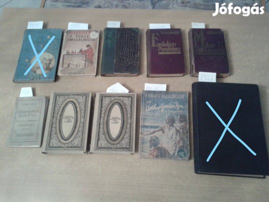 8 db régi könyv 1913-1930-ig