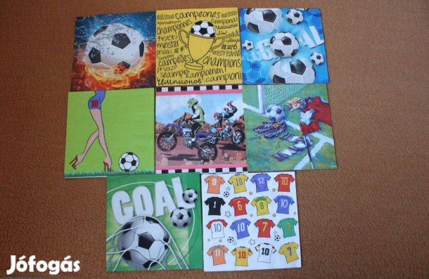 8 db szalvéta sport