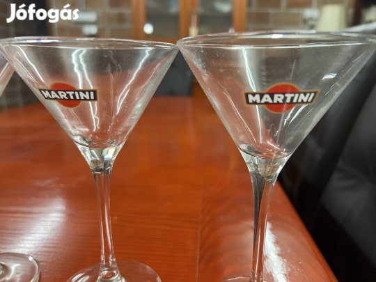 8 db új (2*4) Martinis pohár dobozában
