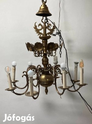 8 karú Flamand stílusú sárgaréz csillár