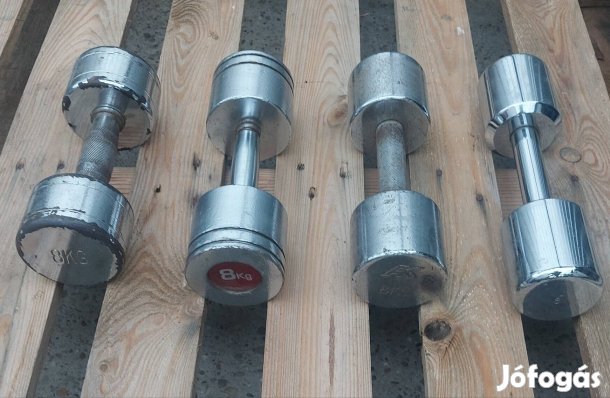 8 kg-os krómos egykezes súlyzó