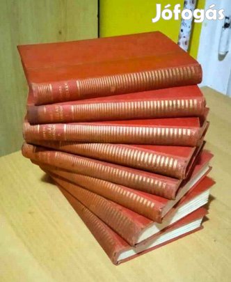 8 kötet a Külföldi regényírók sorozatból Franklin Társulat