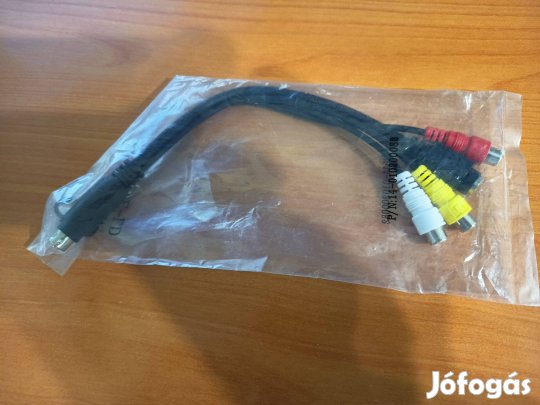 8-pin Mini DIN to S-Video/TV-out RCA adapter