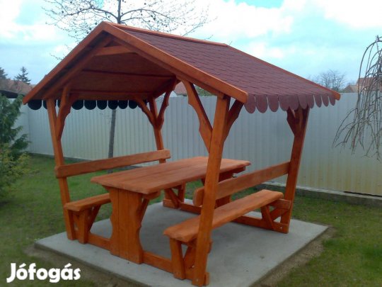 8 személyes Kerti filagória sörpad pavilon bútor