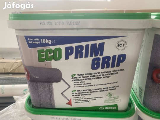 8 vödör Mapei Eco Prim Grip tapadóhíd 10 kg - Bontatlan, új!