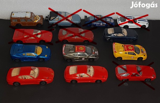 8db Burago Bburago autó modell Ferrari Land Rover Suzuki MCA 1:43