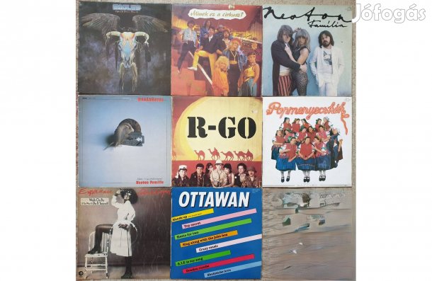 8db bakelit lemez hanglemez vinyl egyben