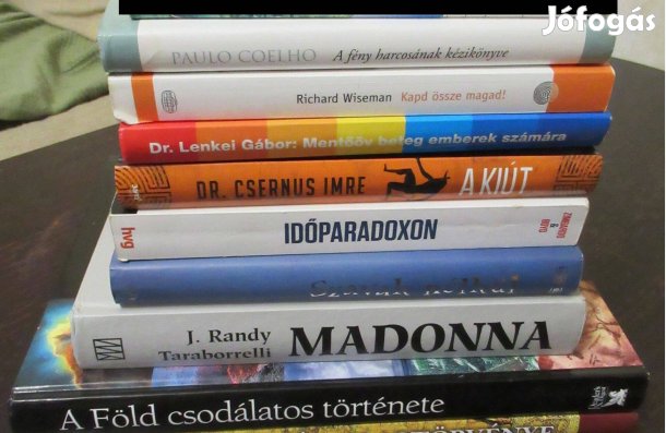 8db könyv, könyvcsomag