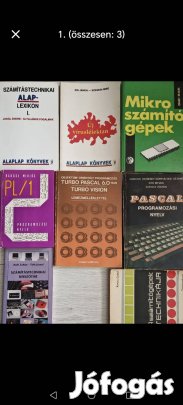 8db olcsó retro PC -s könyv egyben Turbo Pascal  PL/1