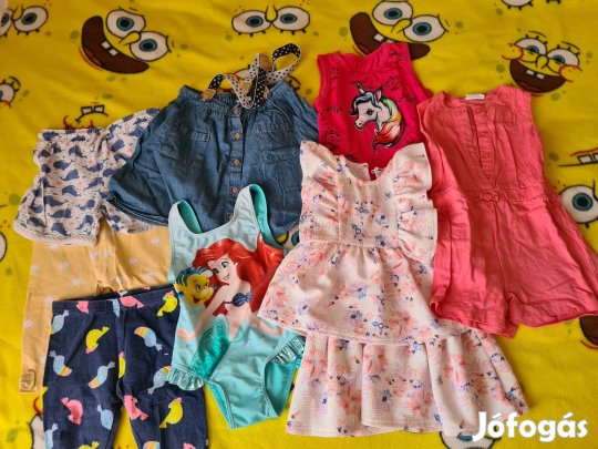 8db-os 92-es kislány nyári ruhacsomag.