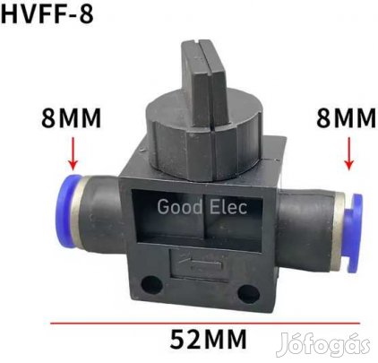 8mm-es Gyorcsatlakozós Csap HVFF-8 (5904)