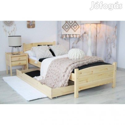 90X200 Joanna fenyő ágy Ajándék ágyráccsal, Új fenyőágy