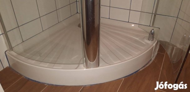 90 cm negyedköríves, 6mm bizt. üveg