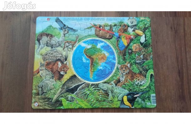 90 db-os Larsen kirakó/puzzle, állatos