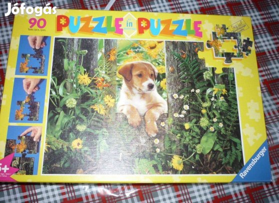 90 db-os Ravensburger puzzle