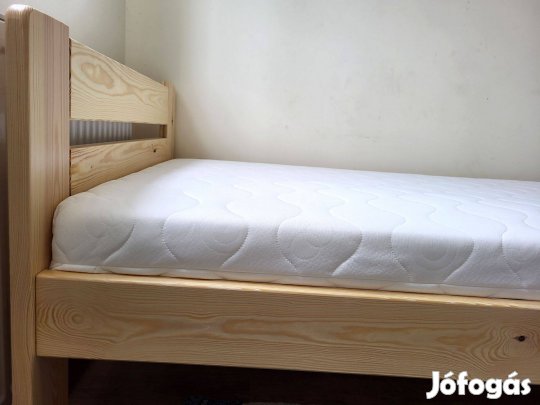 90x200-as ágy, matraccal! Munkásszállóknak, panzióknak. Kompletten!