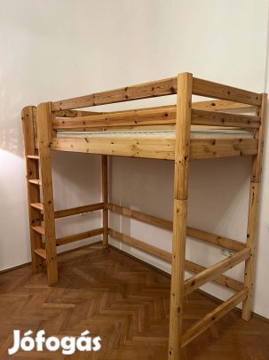 90x200 cm Flexa tömör fenyő galériaágy